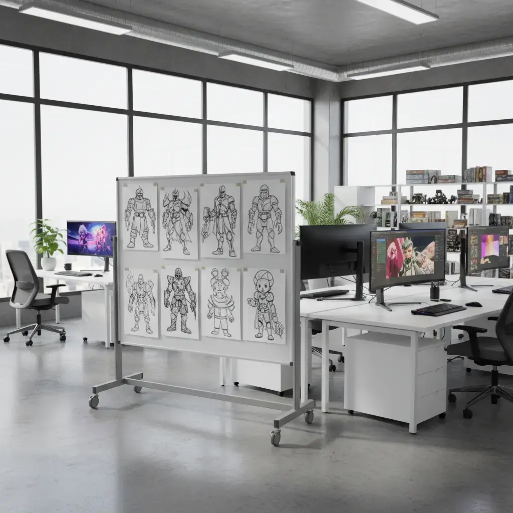 Unser helles Büro